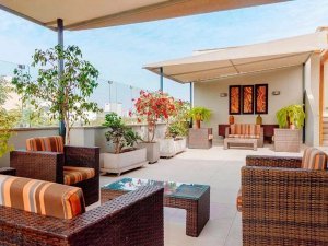 Terrasse im Hotel in Lima in Peru