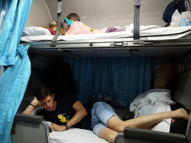 Betten im Nachtzug in Thailand