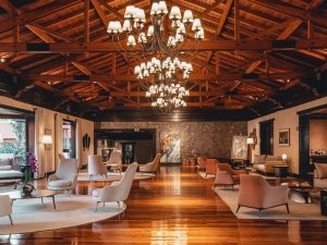 Hotellobby bei den Iguazu Wasserfällen in Argentinien