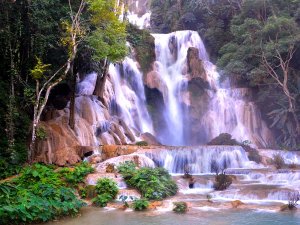 Kuang Si Wasserfälle bei Luang Prabang in Laos