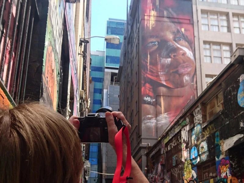 Streetart in Melbourne in Australien