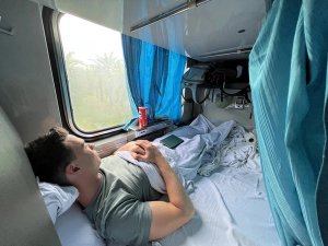 Betten im Nachtzug in Thailand
