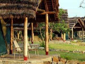 Uganda Murchison Falls Unterkunft Außen Ansicht