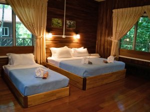 Hotelzimmer auf Borneo, Malaysia