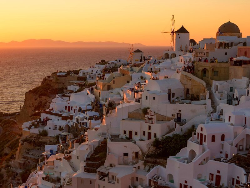 Sonnenuntergang auf Santorini