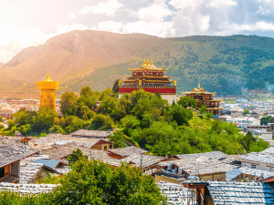 Kloster in Zhongdian in China
