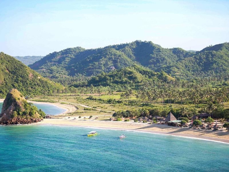 Blick auf den Strand von Kuta, Indonesien