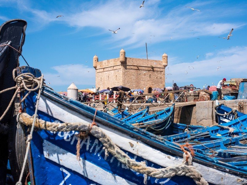 Hafen von Essaouira Marokko