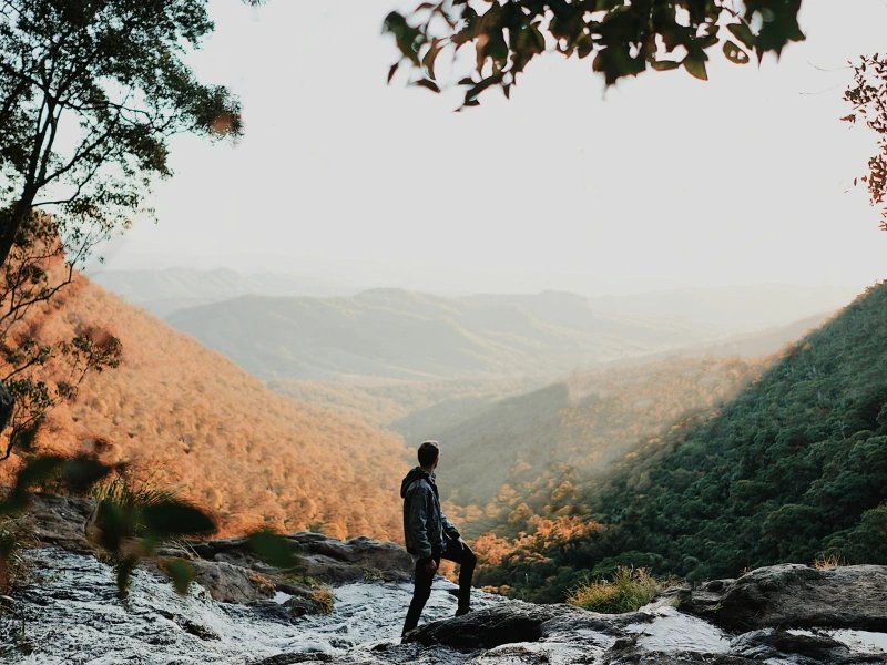 Wanderer im Lamington Nationalpark