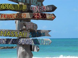 Wegweiser auf Key West