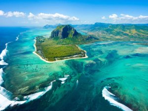 Mauritius von oben