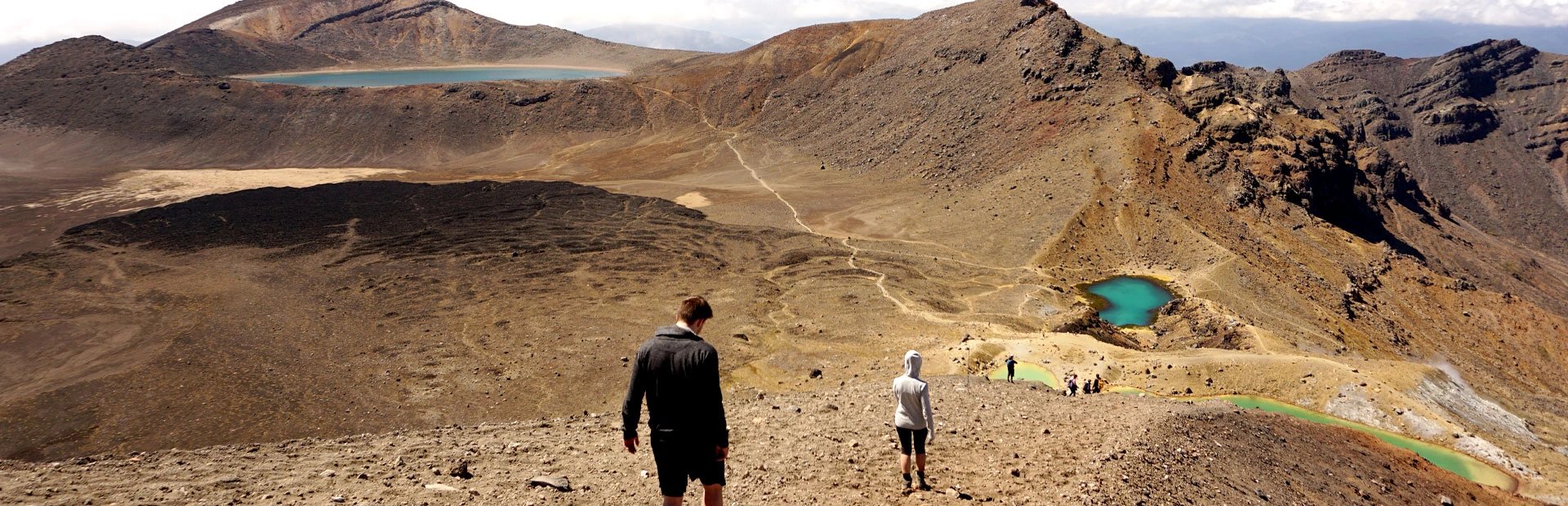 Vulkanlandschaft mit Kraterseen Tongariro Crossing, Neuseeland