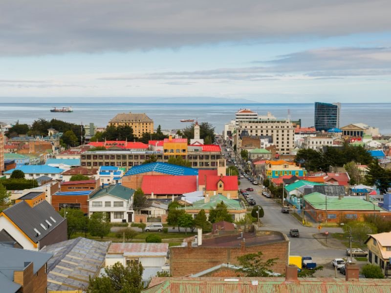 Luftaufnahme von Punta Arenas