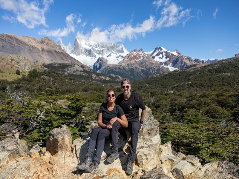 Reisende in El Chalten Argentinien