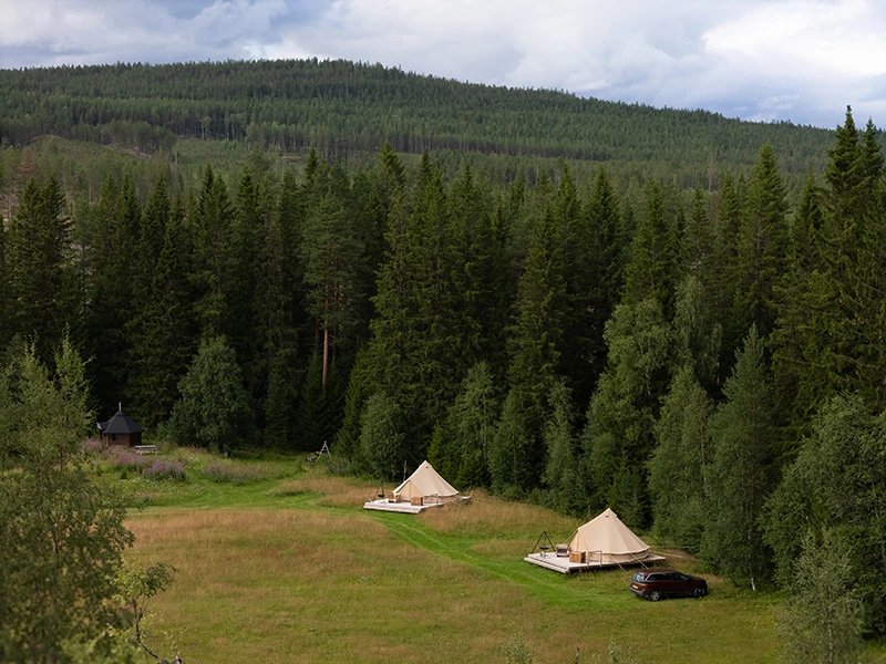 Glamping im Sonfjället National Park