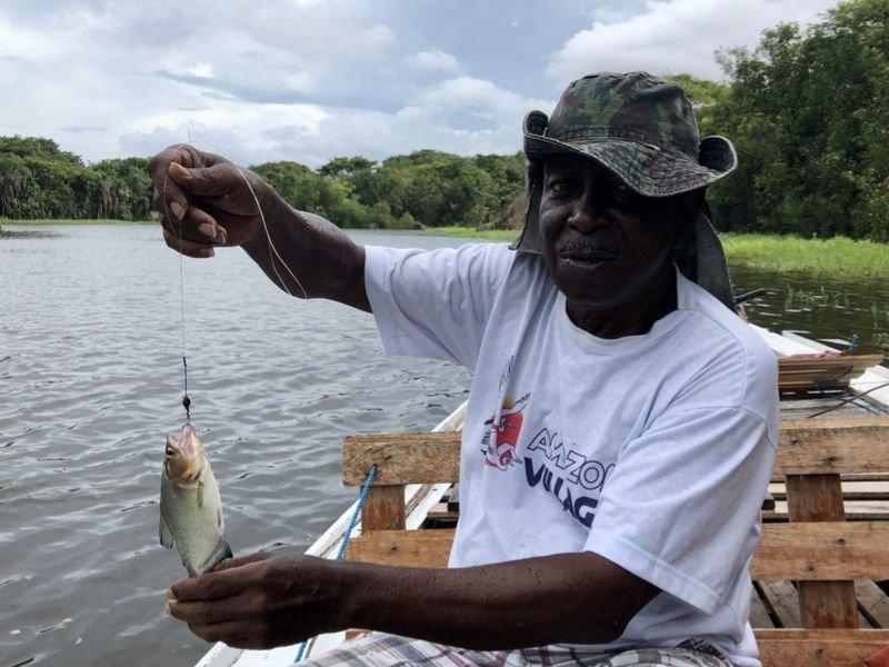 Piranhas angeln in Brasilien