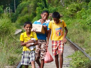 Lokale Kinder in Sri Lanka