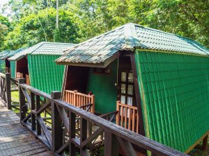 Lodge auf Borneo, Malaysia