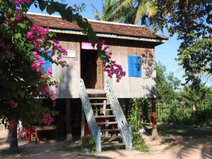 Hütte beim Homestay in Kampong Thom Kambodscha