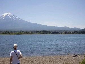 Foto vor dem Mount Fuji