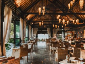 Restaurant in Hotel auf Bali