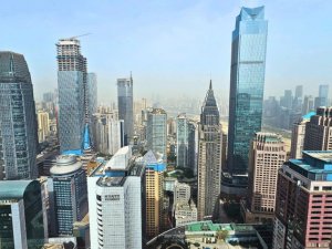 Aussicht vom Upgrade Hotel in Chongqing