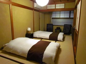 Minshuku Doppelzimmer in Takayama in Japan