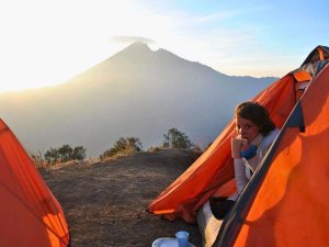Der Rinjani Vulkan auf der Insel Lombok