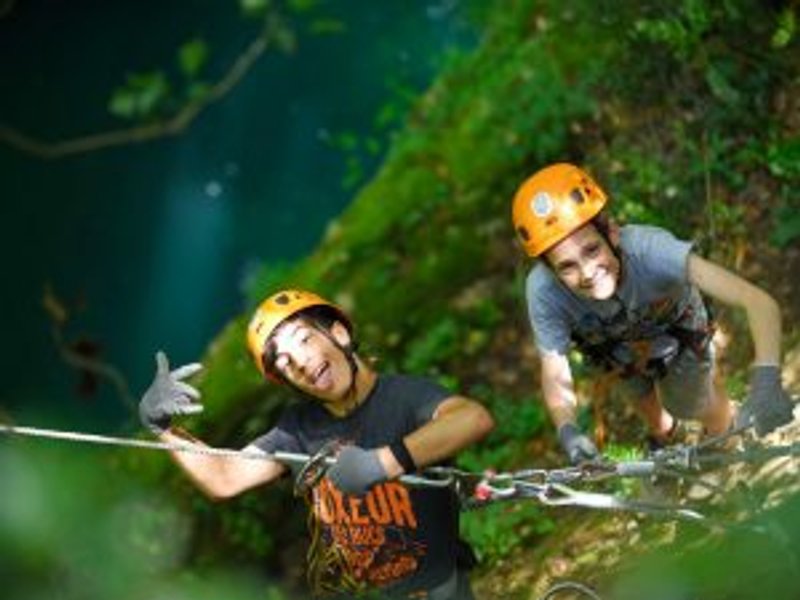 Ziplining in Italien