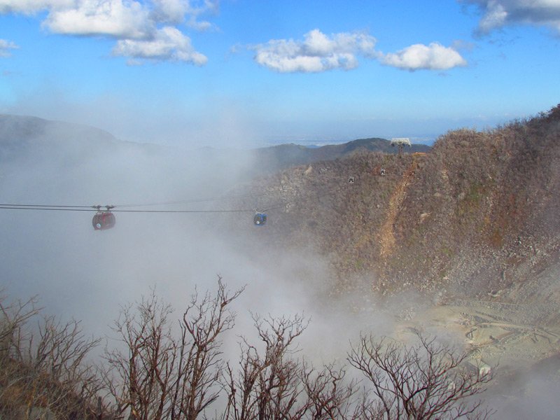 Mit der Seilbahn durch die Hakone Region