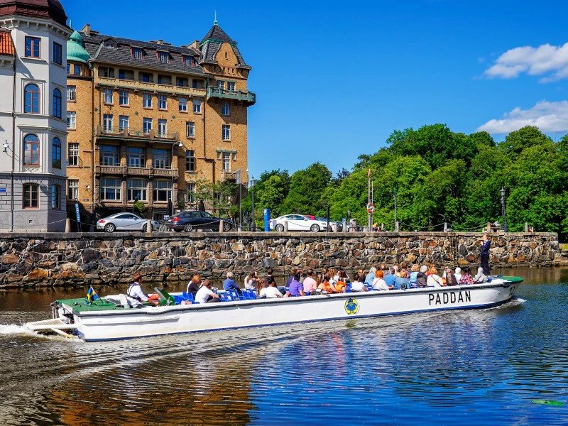 Bootsfahrt durch Göteborg, Schweden