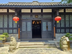 Eingang zum Komforthotel in Chengdu