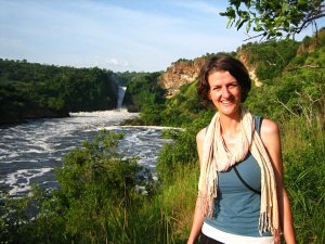 Reisende an den Murchison Falls