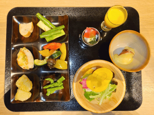 Abendessen im Hotel in Shiretoko