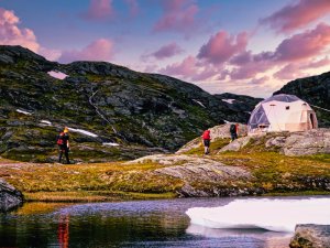 Abendstimmung Trolltunga Hardangerfjord