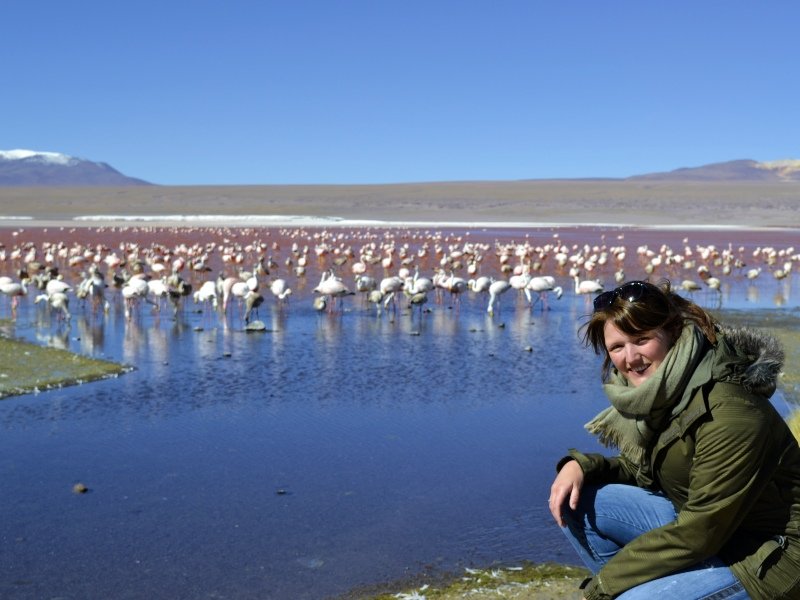 Aussicht in der Salar de Uyuni in Bolivien