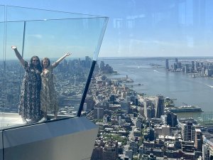 Blick vom Balkon The Edge aus auf New York von oben