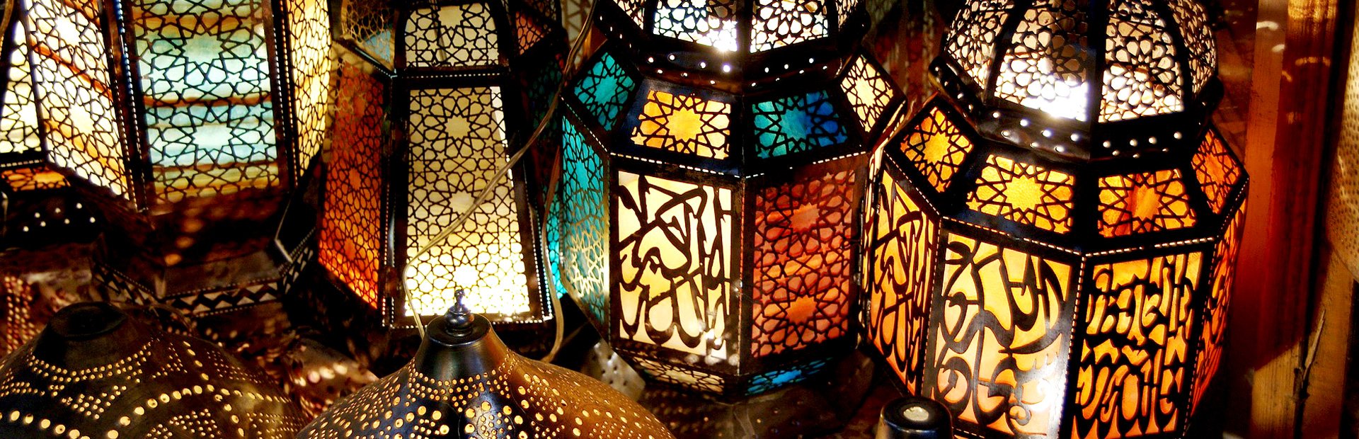 Lampen auf den Souks in Ägypten