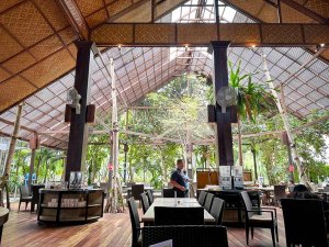 Hotelrezeption auf Rawa Island, Malaysia