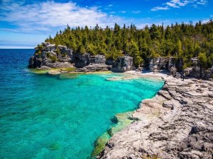 Küste an der Bruce Peninsula-Ontario