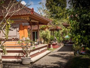 Balinesischen Tempelhauses in Indonesien