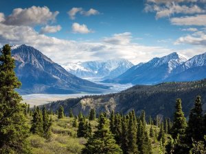 Ausblick in den Kluane Nationalpark im Yukon, Kanada