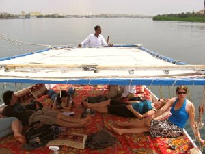 Übernachtung auf einem Boot in Ägypten