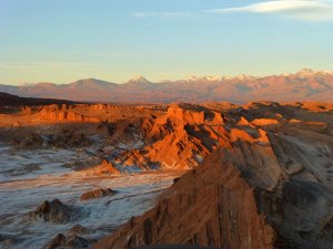 Ausblick auf die Atacama Wueste in Chile