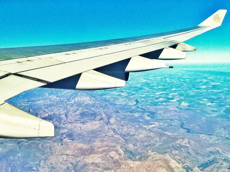 Flugzeug über Südafrika