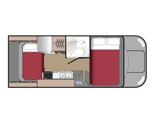 Wohnmobil Grundriss - Größe S