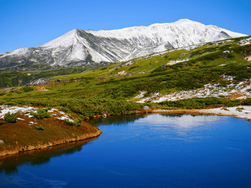 Berglandschaft auf Hokkaido