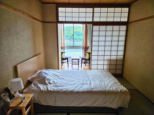 Ryokan während der Radtour über den Shimanami Kaido, Japan