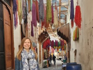 Reisende in Fes, Marokko