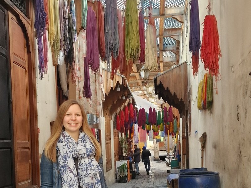 Reisende in Fes, Marokko